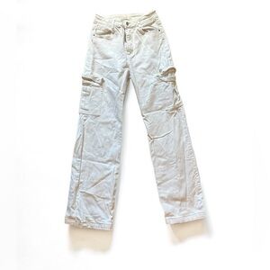 Hello Miss White Cargo Denim Jeans EUR 38